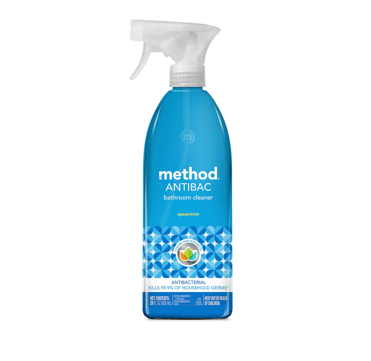 antibacterial bathroom cleaner - spearmint, 28 fl oz