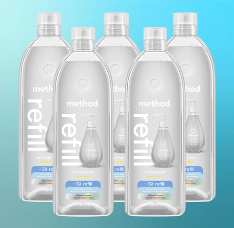 sweet water gel hand wash refill 5-count bundle, 170 fl oz