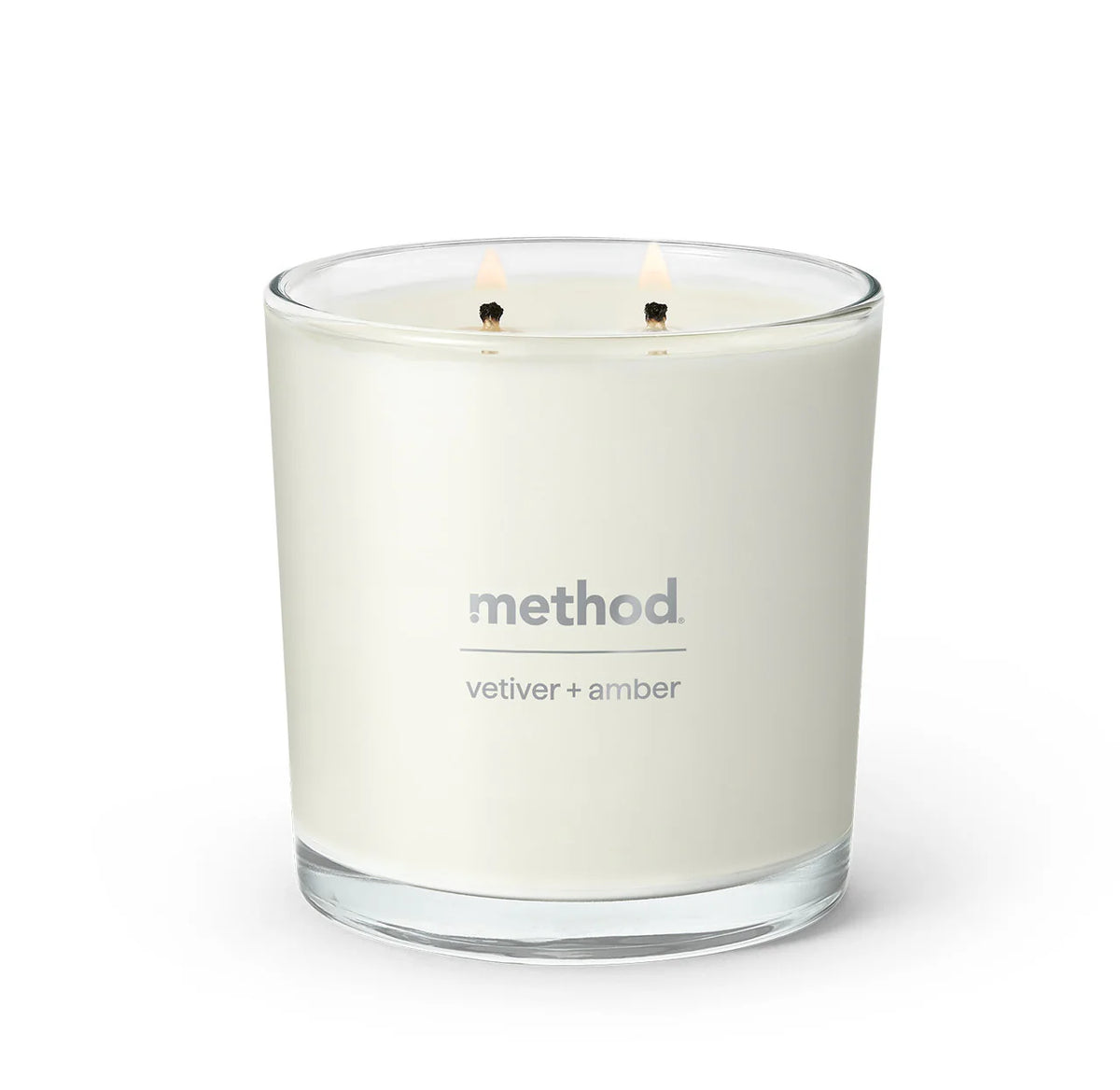 premium soy candle - vetiver + amber, 14 oz