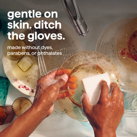 super shine liquid dish soap - free + clear, 16 fl oz