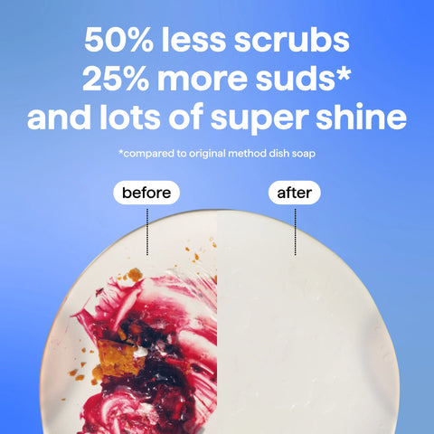 super shine liquid dish soap - free + clear, 16 fl oz