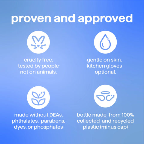 super shine liquid dish soap refill - free + clear, 48 fl oz