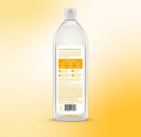 super shine liquid dish soap refill - coastal citron, 48 fl oz