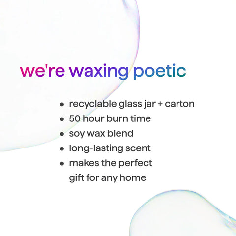 premium soy candle - vetiver + amber, 14 oz